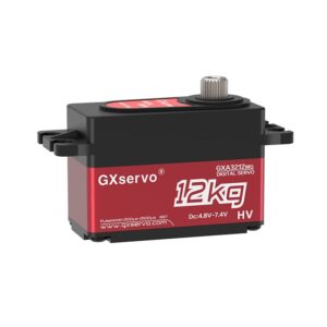 Compact servo motor for model airplane