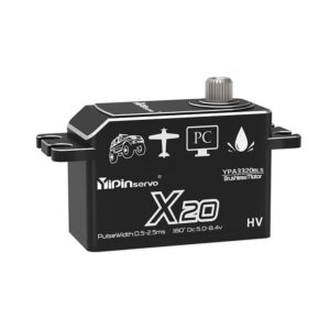 folding drone Servo motors for rudders