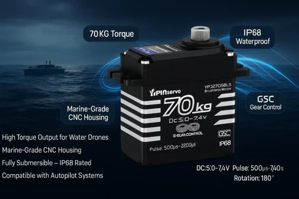 70kg Waterproof Brushless Servo for Water Drone - Image 2